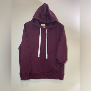 EUC Burgandy Pullover Hoodie with kangaroo pocket size Med